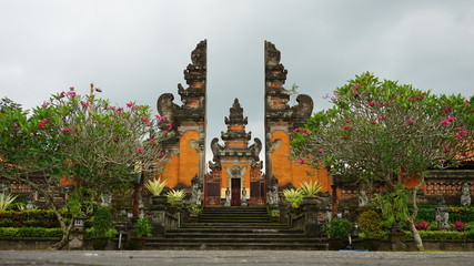 Temple Gate in Bali Denpasar