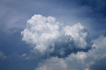 Blue sky with white clouds