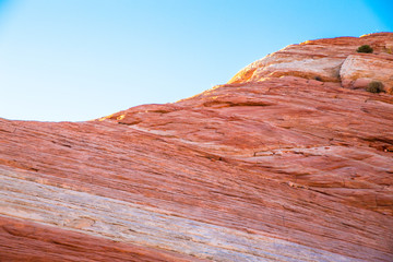 Beautiful geological rock formations from Valley of Fire State Park in Nevada.