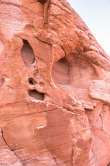 Beautiful geological rock formations from Valley of Fire State Park in Nevada.