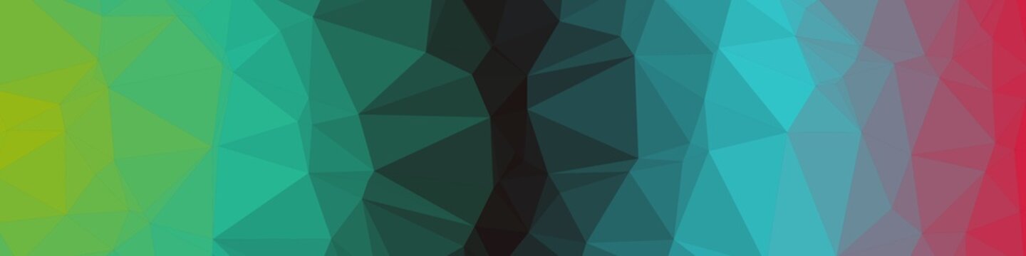 Rainbow Color Abstract trianglify Generative Art background illustration