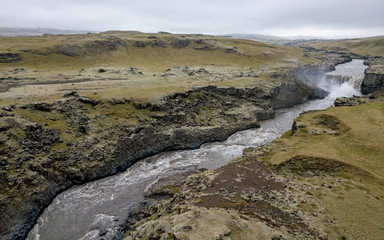 Rzeka z drona, Islandia