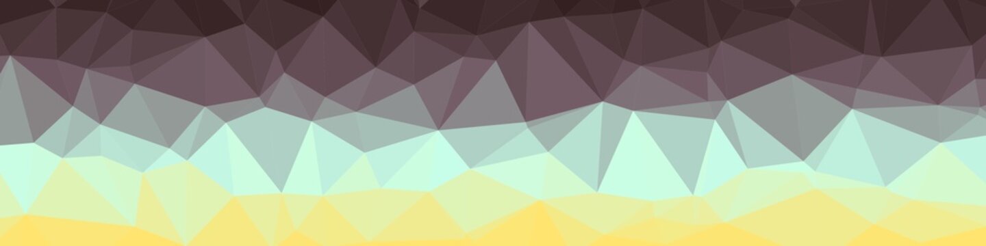 Rainbow Color Abstract trianglify Generative Art background illustration