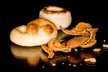 Almond marzipan, very sweet dessert.