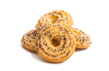 ring cookies with poppy seeds