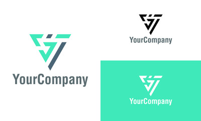 Creative letter V, VG, VS logo design template. Simple minimalist template graphic illustration. Creative vector emblem, for icon or design concept.