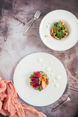 Seared Ahi Tuna and Pickled Egg