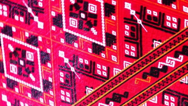 4K Thai silk ancient fabric handcraft designer textiles peruvian stripe beautiful background detail pattern fashionable