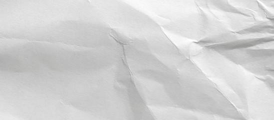White crumpled paper background, texture old for web design screensavers. Template for various...