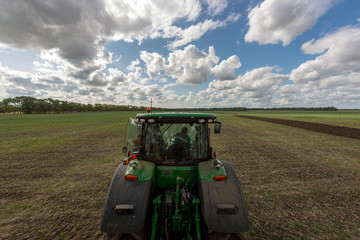 technology of preparing soil for sowing, plow plowing the land