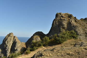 Fototapeta na wymiar rocks in the mountains