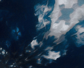 Obraz premium Abstract design pattern in happy bright colors, warm volume brush strokes on canvas, template backdrop for print flyers, banners, advertising production, invitations and cards, web graphic background