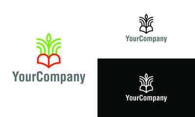 Abstract agriculture logo design template. Simple minimalist template graphic illustration. Creative vector emblem, for icon or design concept.