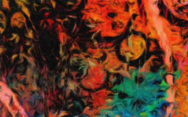 Psychedelic visual art abstract design pattern background, good for decorate banner, flyer, textile and fabric, canvas and paper print, craft hand drawn texture template, surreal form in bright colors