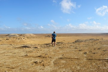 man in desert