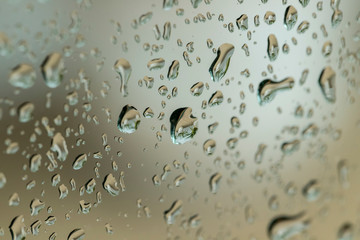 Whater deoplets on glass background