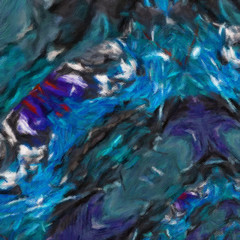 Psychedelic visual art abstract design pattern background, good for decorate banner, flyer, textile and fabric, canvas and paper print, craft hand drawn texture template, surreal form in bright colors