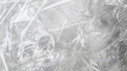 Transparent plastic foil pattern background
