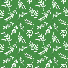 Naklejka na ściany i meble Vector seamless pattern this abstract branches for fabric, wallpaper, wrapping paper and another concepts
