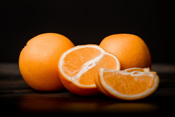 Tasty juicy oranges 