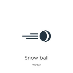 Snow ball icon vector. Trendy flat snow ball icon from winter collection isolated on white background. Vector illustration can be used for web and mobile graphic design, logo, eps10