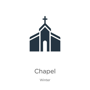 Chapel icon vector. Trendy flat chapel icon from winter collection isolated on white background. Vector illustration can be used for web and mobile graphic design, logo, eps10