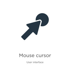 Mouse cursor icon vector. Trendy flat mouse cursor icon from user interface collection isolated on white background. Vector illustration can be used for web and mobile graphic design, logo, eps10