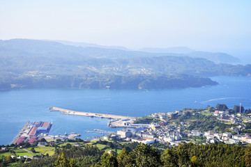 Obraz premium San Roque viewpoint in Viveiro, Lugo, Galicia. Spain. Europe.