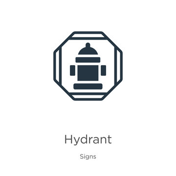 Hydrant icon vector. Trendy flat hydrant icon from signs collection isolated on white background. Vector illustration can be used for web and mobile graphic design, logo, eps10