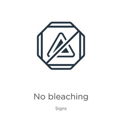 No bleaching icon vector. Trendy flat no bleaching icon from signs collection isolated on white background. Vector illustration can be used for web and mobile graphic design, logo, eps10