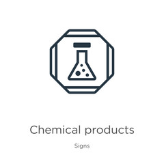 Chemical products icon vector. Trendy flat chemical products icon from signs collection isolated on white background. Vector illustration can be used for web and mobile graphic design, logo, eps10