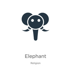 Elephant icon vector. Trendy flat elephant icon from religion collection isolated on white background. Vector illustration can be used for web and mobile graphic design, logo, eps10