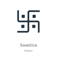 Swastica icon vector. Trendy flat swastica icon from religion collection isolated on white background. Vector illustration can be used for web and mobile graphic design, logo, eps10