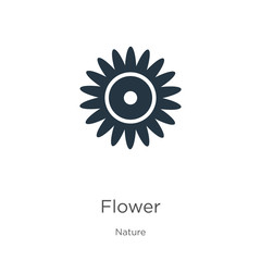 Flower icon vector. Trendy flat flower icon from nature collection isolated on white background. Vector illustration can be used for web and mobile graphic design, logo, eps10