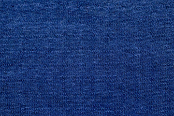 blue knitted fabric background, wool texture