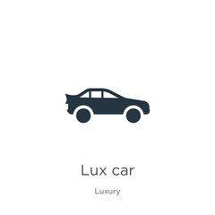 Lux car icon vector. Trendy flat lux car icon from luxury collection isolated on white background. Vector illustration can be used for web and mobile graphic design, logo, eps10