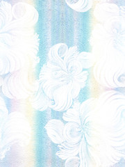 Flowers on a watercolor background. Seamless background. Abstract wallpaper with floral motifs.  Flower composition. Use printed materials, signs, posters, postcards, packaging.