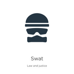 Swat icon vector. Trendy flat swat icon from law and justice collection isolated on white background. Vector illustration can be used for web and mobile graphic design, logo, eps10