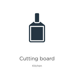Cutting board icon vector. Trendy flat cutting board icon from kitchen collection isolated on white background. Vector illustration can be used for web and mobile graphic design, logo, eps10