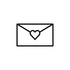 Love letter icon vector