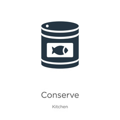 Conserve icon vector. Trendy flat conserve icon from kitchen collection isolated on white background. Vector illustration can be used for web and mobile graphic design, logo, eps10