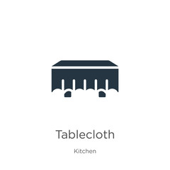 Tablecloth icon vector. Trendy flat tablecloth icon from kitchen collection isolated on white background. Vector illustration can be used for web and mobile graphic design, logo, eps10