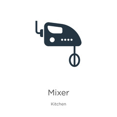Mixer icon vector. Trendy flat mixer icon from kitchen collection isolated on white background. Vector illustration can be used for web and mobile graphic design, logo, eps10