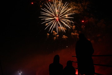 Fototapeta na wymiar Fireworks Star 