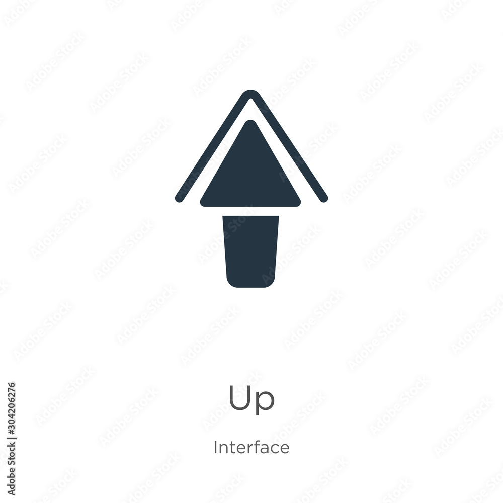 Poster up icon vector. trendy flat up icon from interface collection isolated on white background. vector i
