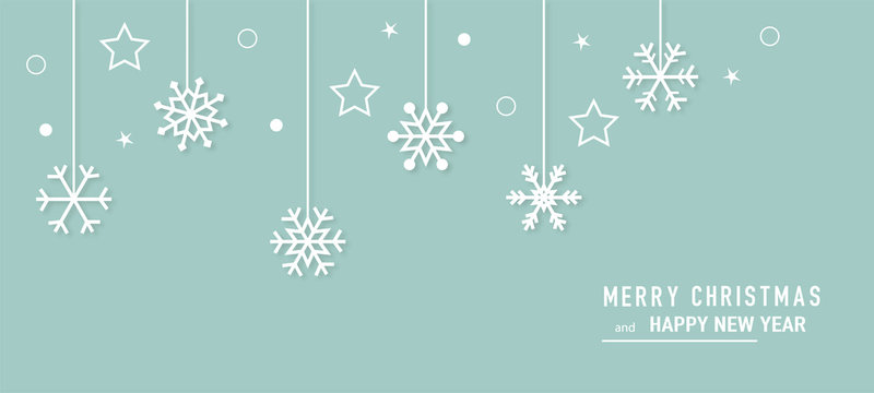 Christmas card with snowflake border vector. Xmas snow flake pattern. Festive christmas card. Isolated illustration white background.