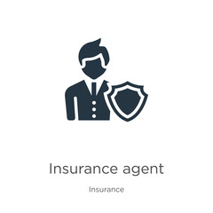Insurance agent icon vector. Trendy flat insurance agent icon from insurance collection isolated on white background. Vector illustration can be used for web and mobile graphic design, logo, eps10