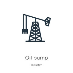 Oil pump icon vector. Trendy flat oil pump icon from industry collection isolated on white background. Vector illustration can be used for web and mobile graphic design, logo, eps10
