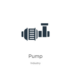 Pump icon vector. Trendy flat pump icon from industry collection isolated on white background. Vector illustration can be used for web and mobile graphic design, logo, eps10