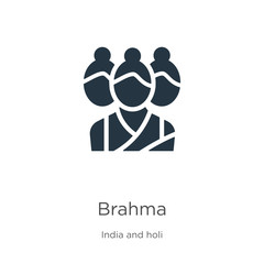 Brahma icon vector. Trendy flat brahma icon from india collection isolated on white background. Vector illustration can be used for web and mobile graphic design, logo, eps10